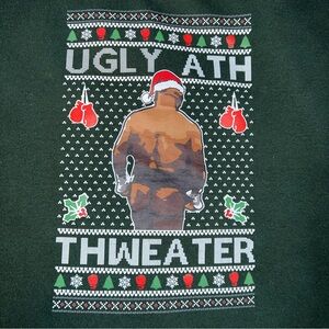 Mike Tyson Ugly Ath Sweater, Funny Ugly Christmas Sweater, Bare Butt Boxing Gift